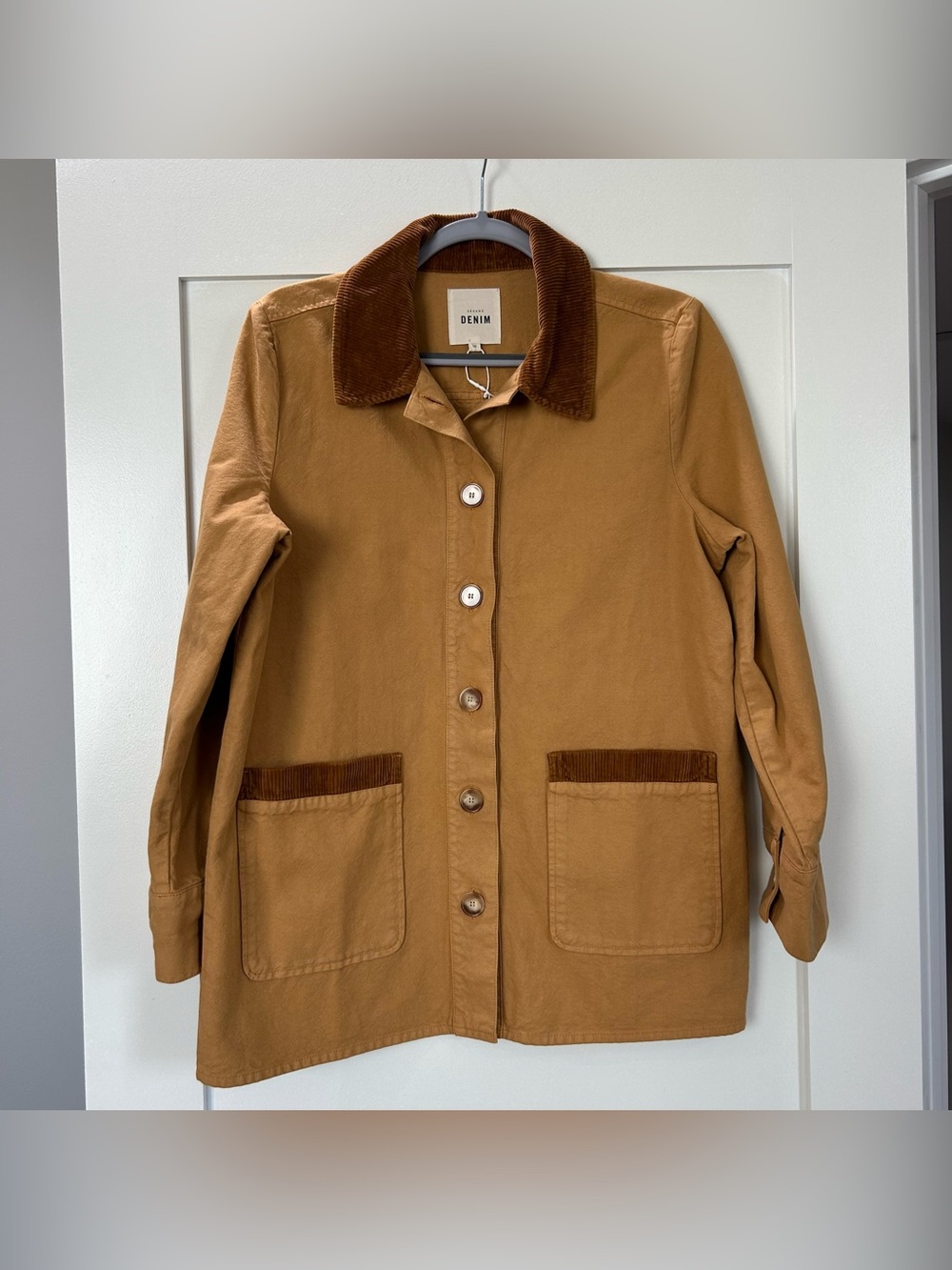 NWOT Sezane Gabin Jacket Light Camel Size 4/Small - Picture 5 of 11